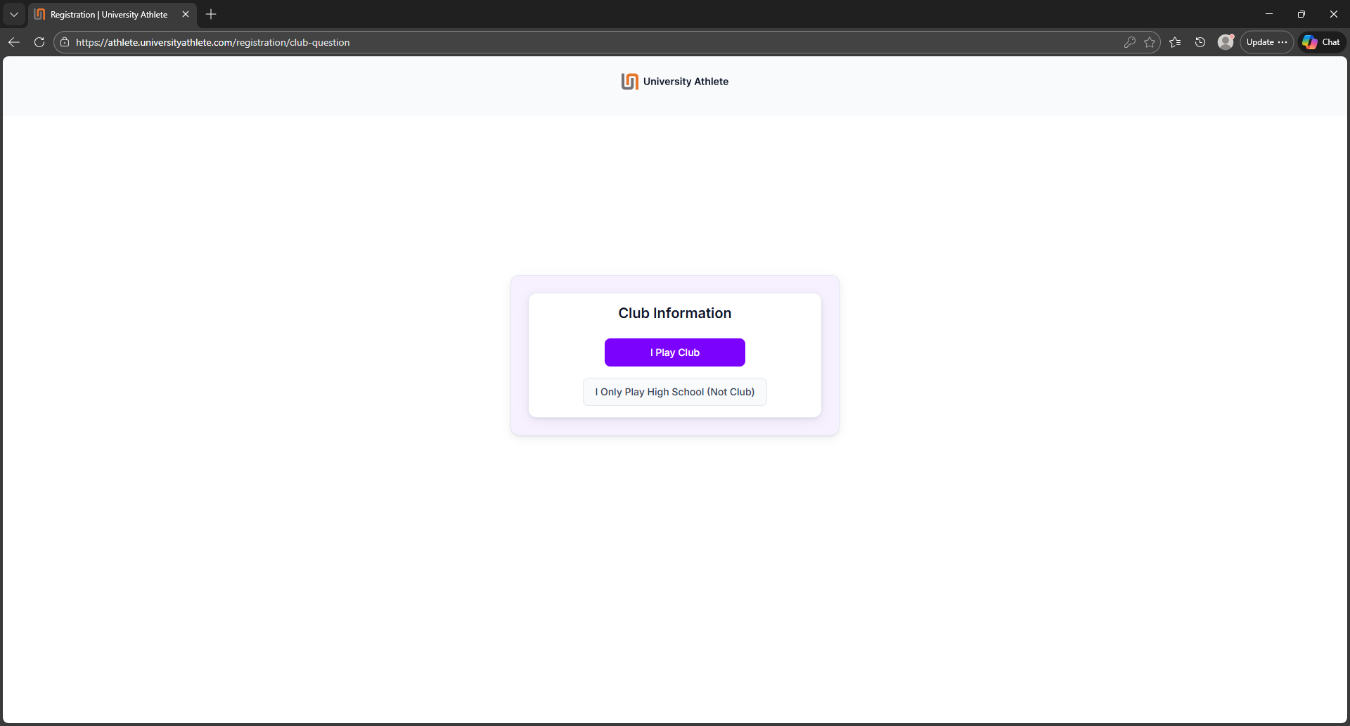 Step 4 screenshot I play club